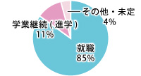 就職状況円グラフ2015-1