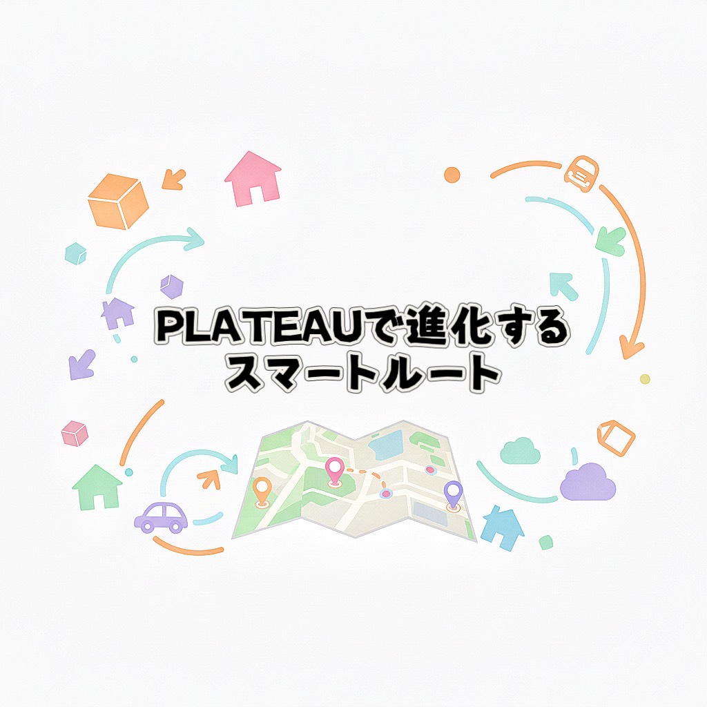 チーム4の研究『PLATEAUで進化するスマートルート』の紹介画像