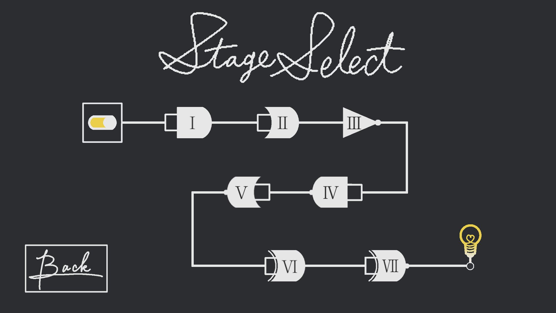ステージ選択画面のスクリーンショット