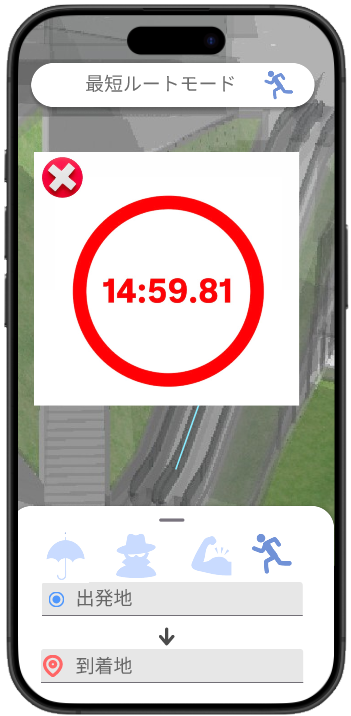 緊急モードのイメージ